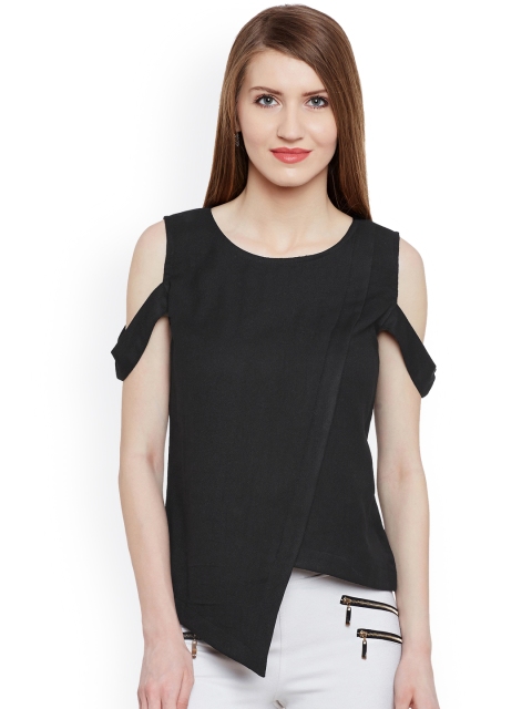 

Marc Loire Women Black Solid Top