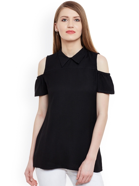 

Marc Loire Women Black Solid Shirt Style Top