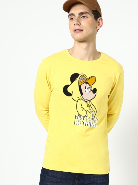 

Bewakoof Men Yellow Printed T-shirt