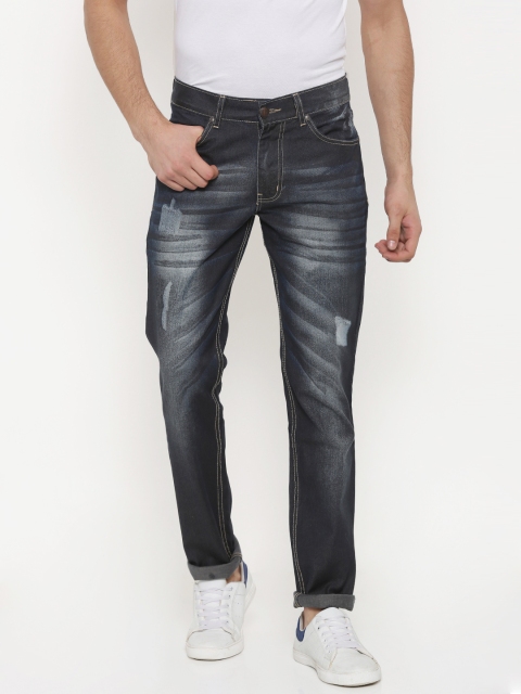 

American Crew Men Blue Straight Fit Mid-Rise Jeans