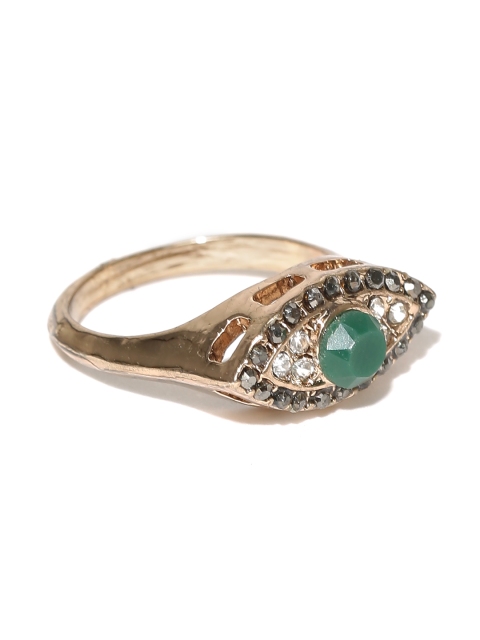 

Accessorize Gold-Toned Stone-Studded Ring