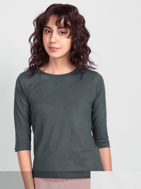 

Bewakoof Women Grey 2 Slim Fit T-shirt