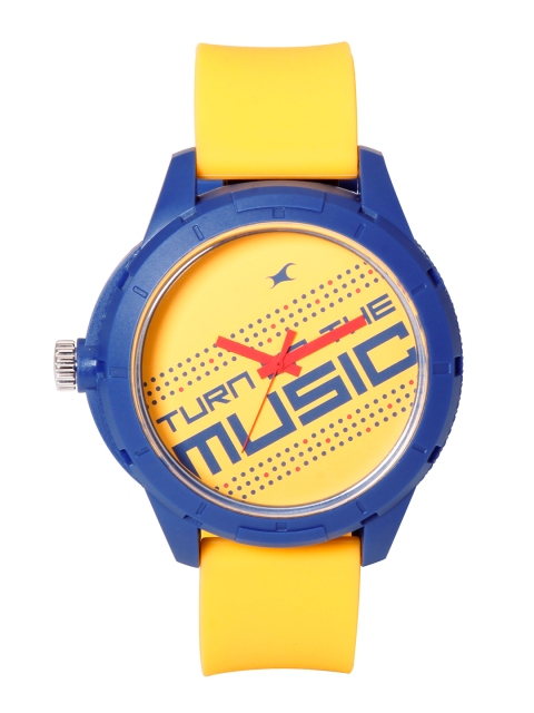 

Fastrack Unisex Yellow Analogue Watch 38019PP08J