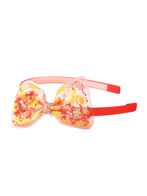 

Spiky Girls Lace Flower Printed Hairband, Red