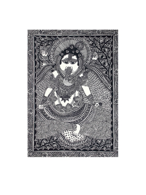 

Exotic India Black & White Bhagawan Ganesha Wall Art