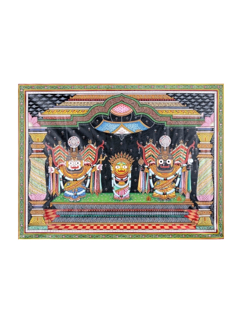 

Exotic India Blue Jagannatha In Padma Shringara Painted Wall Art