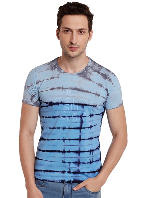 

Duke Men Blue Dyed Round Neck T-shirt