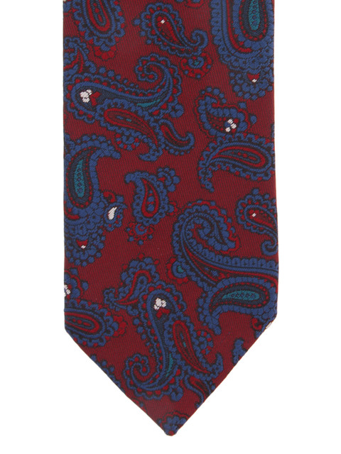 

Alvaro Castagnino Maroon & Blue Patterned Tie