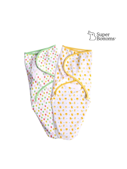 

SuperBottoms Infant Dry Feel Swaddle Wrap, White