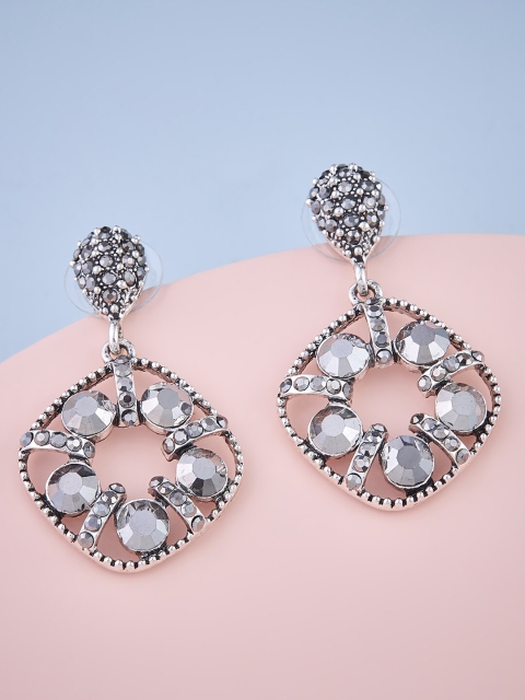 

Kushal's Fashion Jewellery Women Black & White Contemporary Drop Earrings