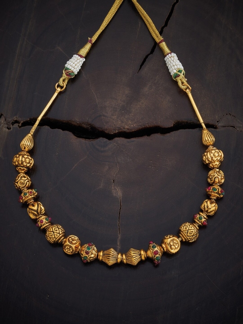 

Kushal's Fashion Jewellery Red & Gold-Toned Copper Chain