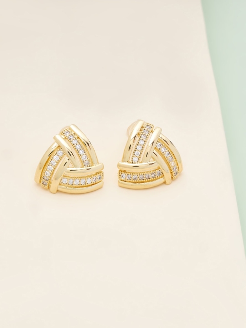 

Kushal's Fashion Jewellery White Quirky Studs Earrings