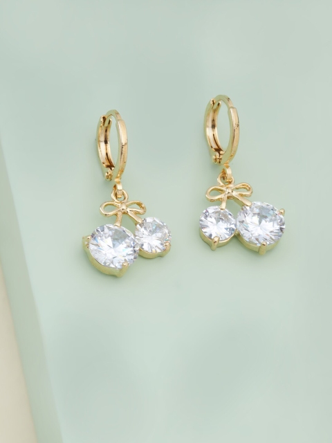 

Kushal's Fashion Jewellery Gold-Toned Circular Hoop Earrings