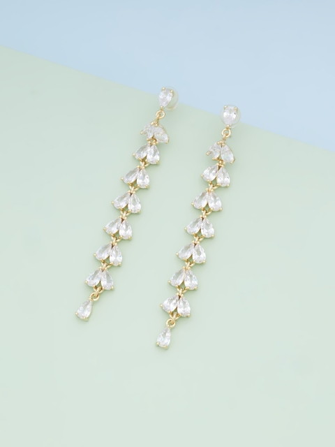 

Kushal's Fashion Jewellery White Contemporary Studs Earrings