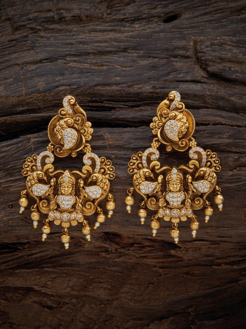 

Kushal's Fashion Jewellery White Classic Drop Earrings