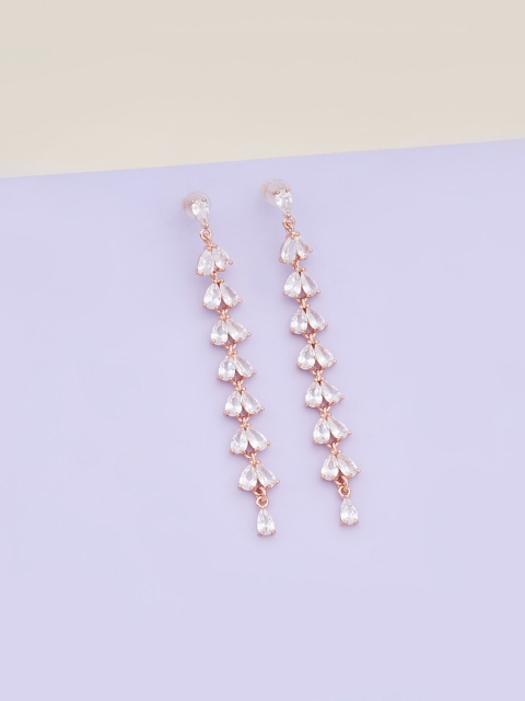

Kushal's Fashion Jewellery Contemporary Drop Earrings, White