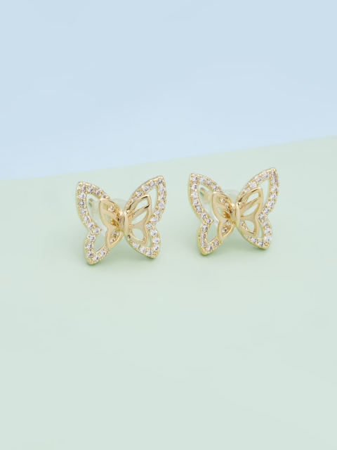 

Kushal's Fashion Jewellery Women White Quirky Studs Earrings