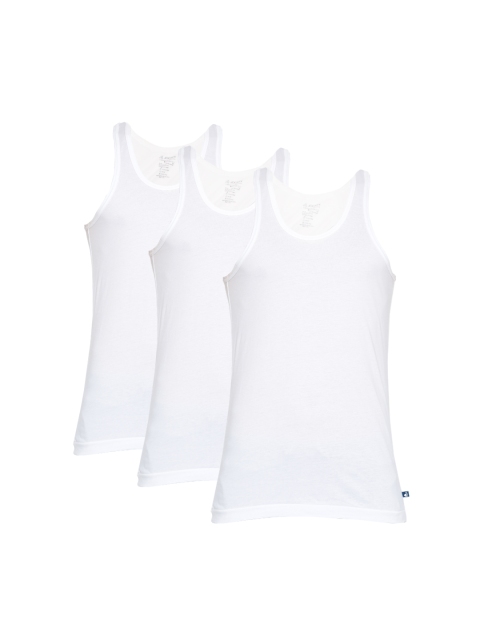 

Jockey Men Pack of 3 White Innerwear Vests 8820-0305-ECWHT 8820-0305