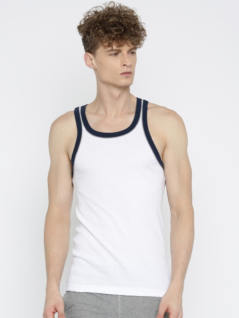 

Jockey Men White Innerwear Vest 9925-0105-WH-NV