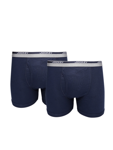 

Jockey Men Pack of 2 Navy Boxer Briefs 8009-0205, Navy blue