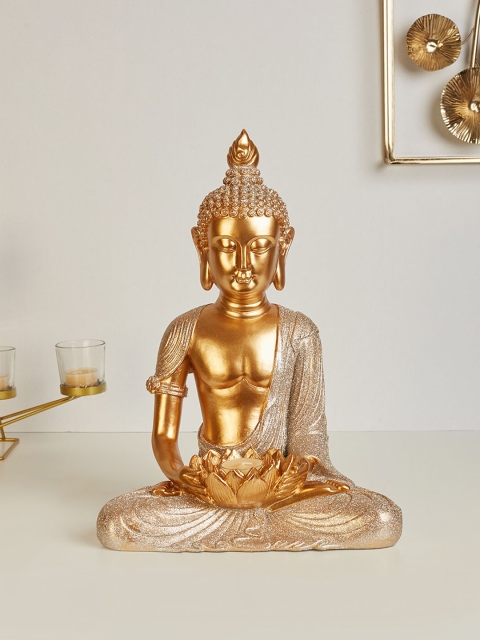 

HomeTown Gold-Toned Textured Gautam Buddha Showpieces