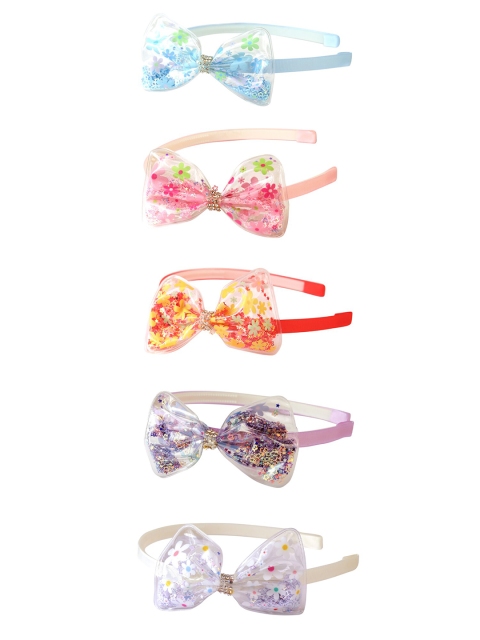 

Spiky Unisex Kids Set of 5 Hairband, Blue