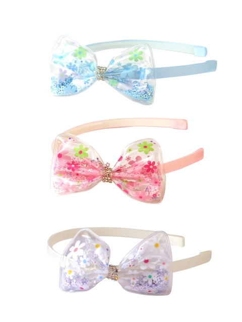 

Spiky Unisex Kids Set of 3 Embellished Hairbands, Blue