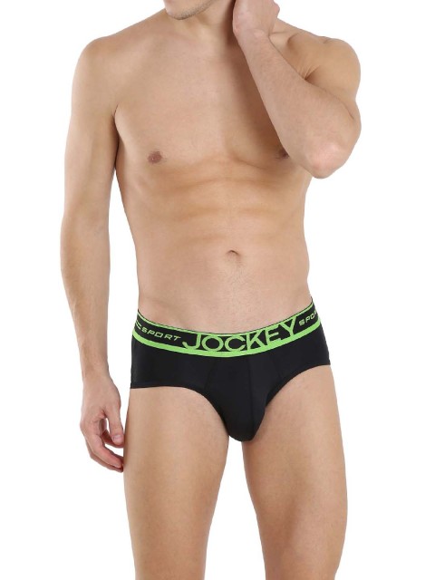 

Jockey Men Black Briefs SP55-0103