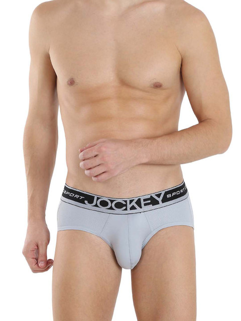 

Jockey Men Grey Briefs SP55-0103