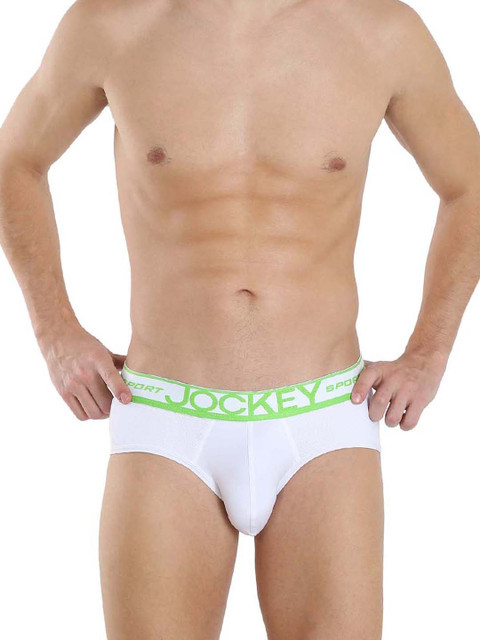 

Jockey Men White Briefs SP55-0103