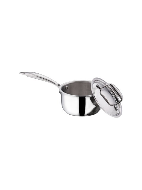 

Vinod Silver-Toned Triply Stainless Steel Saucepan 1.2 Ltr