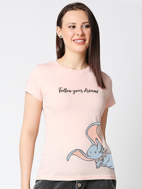 

Bewakoof Women Pink Printed T-shirt