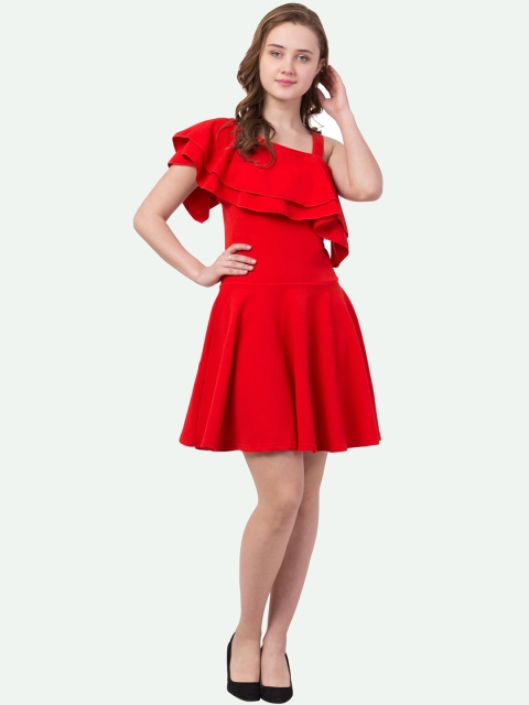 

Gaurgeous Red Satin Dress