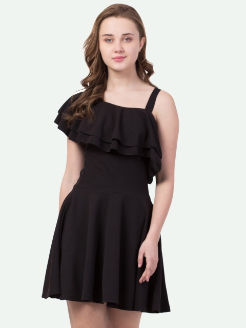 

Gaurgeous Black Satin Dress