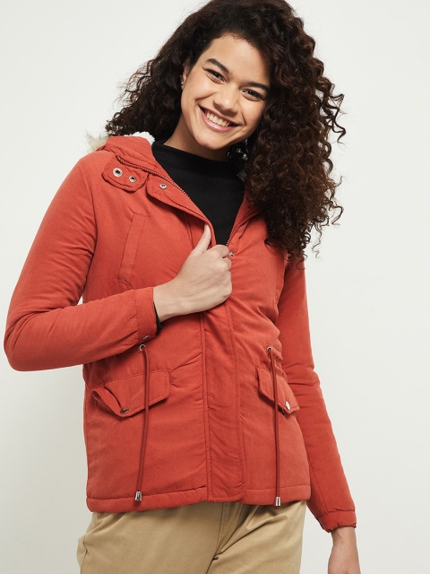 

max Women Red Windcheater Tailored Jacket