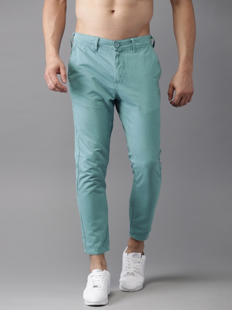 

Moda Rapido Men Blue Slim Fit Solid Chinos