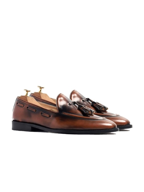 

GRIFFIN Men Brown Colourblocked Boat Shoes