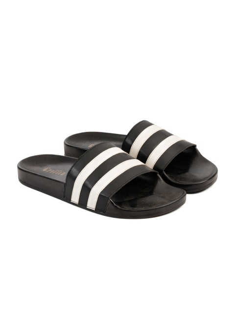 

GRIFFIN Men Rubber Comfort Slip On Sandals, Black