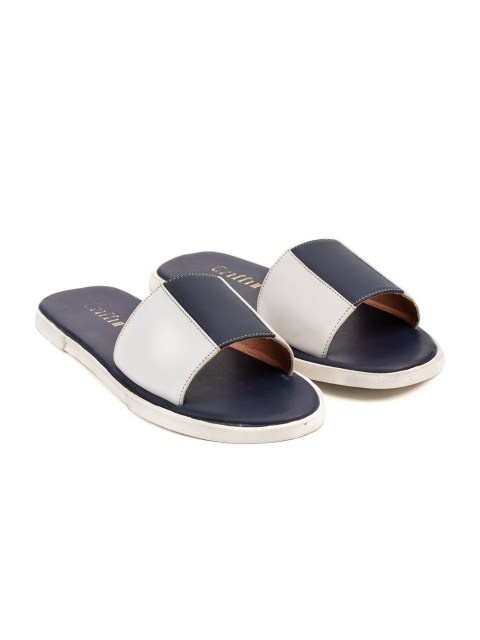 

GRIFFIN Men Colourblocked Sliders, Navy blue