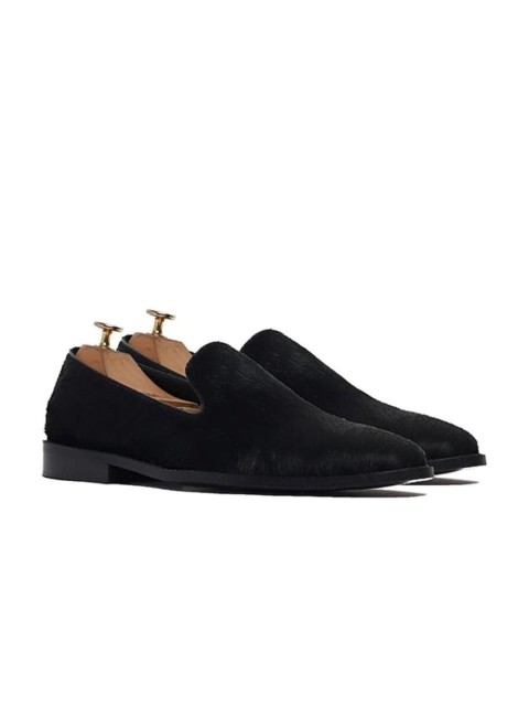 

GRIFFIN Men Textured Suede Espadrilles, Black