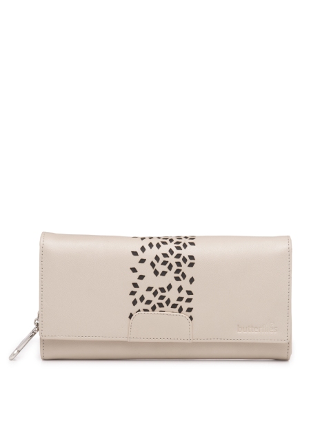 

Butterflies Women Cream-Coloured Twofold Wallet