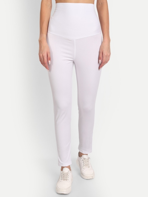 

APELLA Plus Size Women White White Lycra Jegging