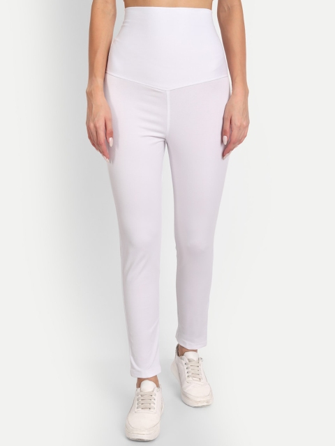 

APELLA Plus Size Women White Lycra Jegging