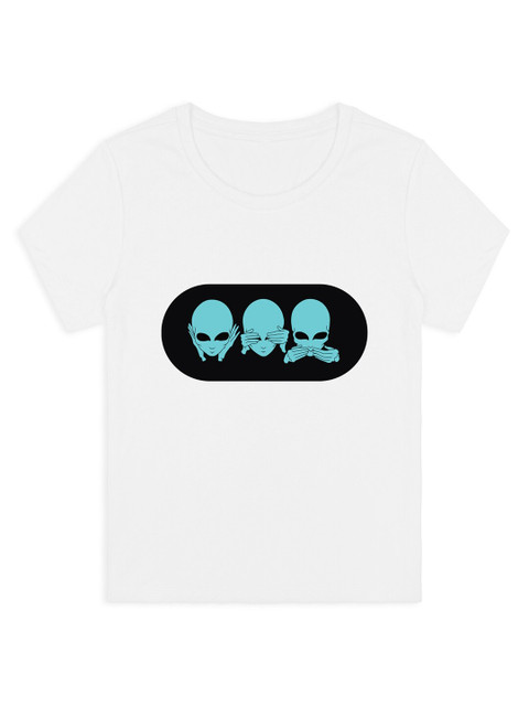 

RCPL Kids White Printed Slim Fit Cotton T-shirt