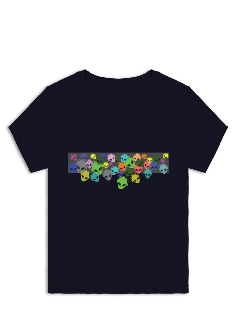 

RCPL Kids Blue Printed Cotton T-shirt