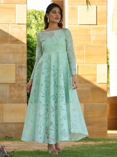

Mulmul By Arabella Embellished Maxi Dress, Blue