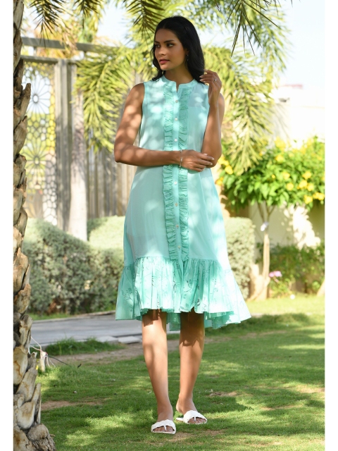 

Mulmul By Arabella A-Line Dress, Blue