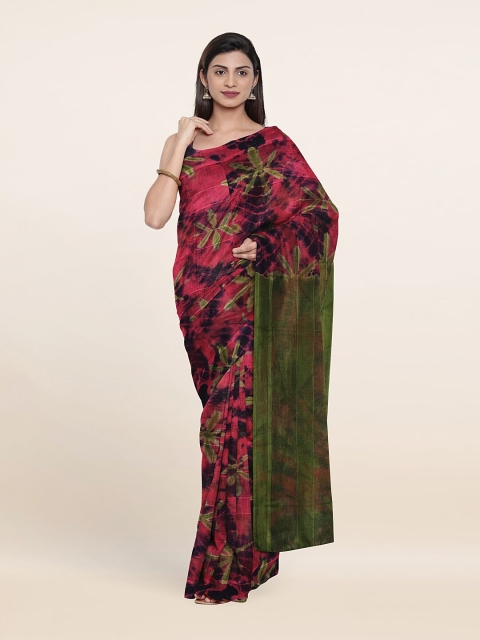 

Pothys Pink & Green Pure Cotton Saree
