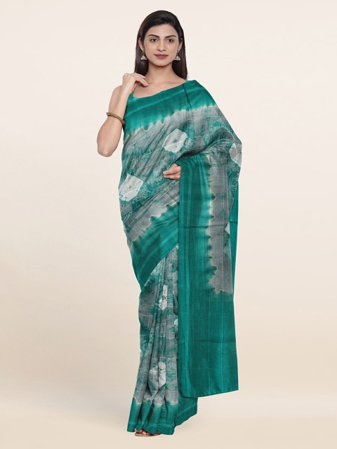 

Pothys Grey & Blue Bandhani Pure Cotton Saree