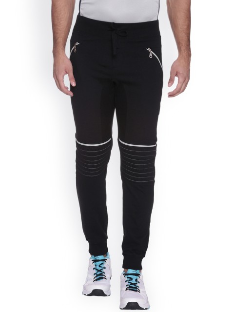 

Campus Sutra Black Slim Fit Joggers